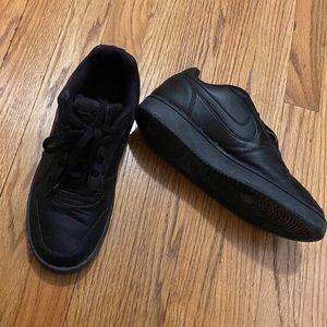 Nike Men's Ebernon Low Sneakers AQ1775, Black Leather Retro-style size 8